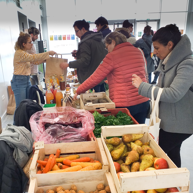 The Au Bout Du Champ stand at Village Campus