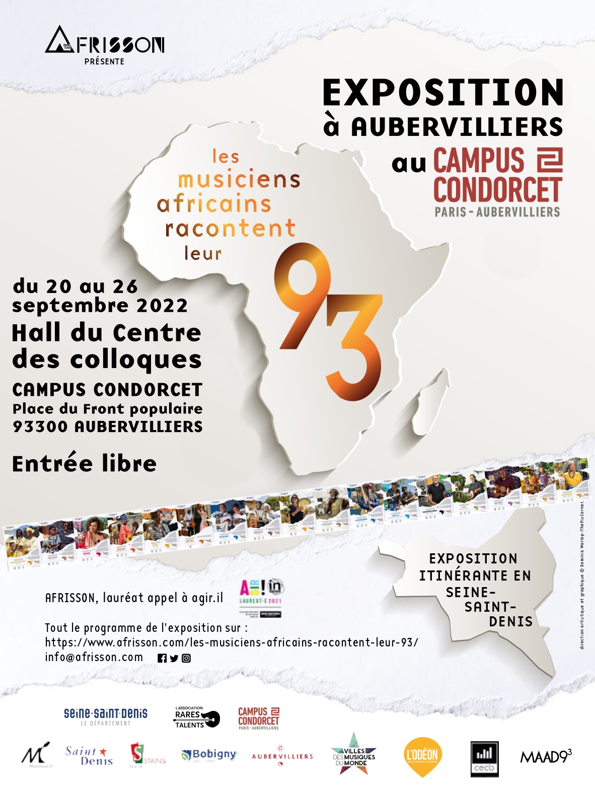 Les musiciens africains racontent leur 93 - L’exposition