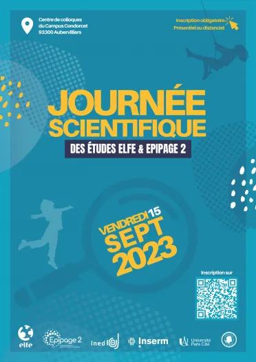 Affiche de la journée scientifique des études ELFE et EPIPAGE 2